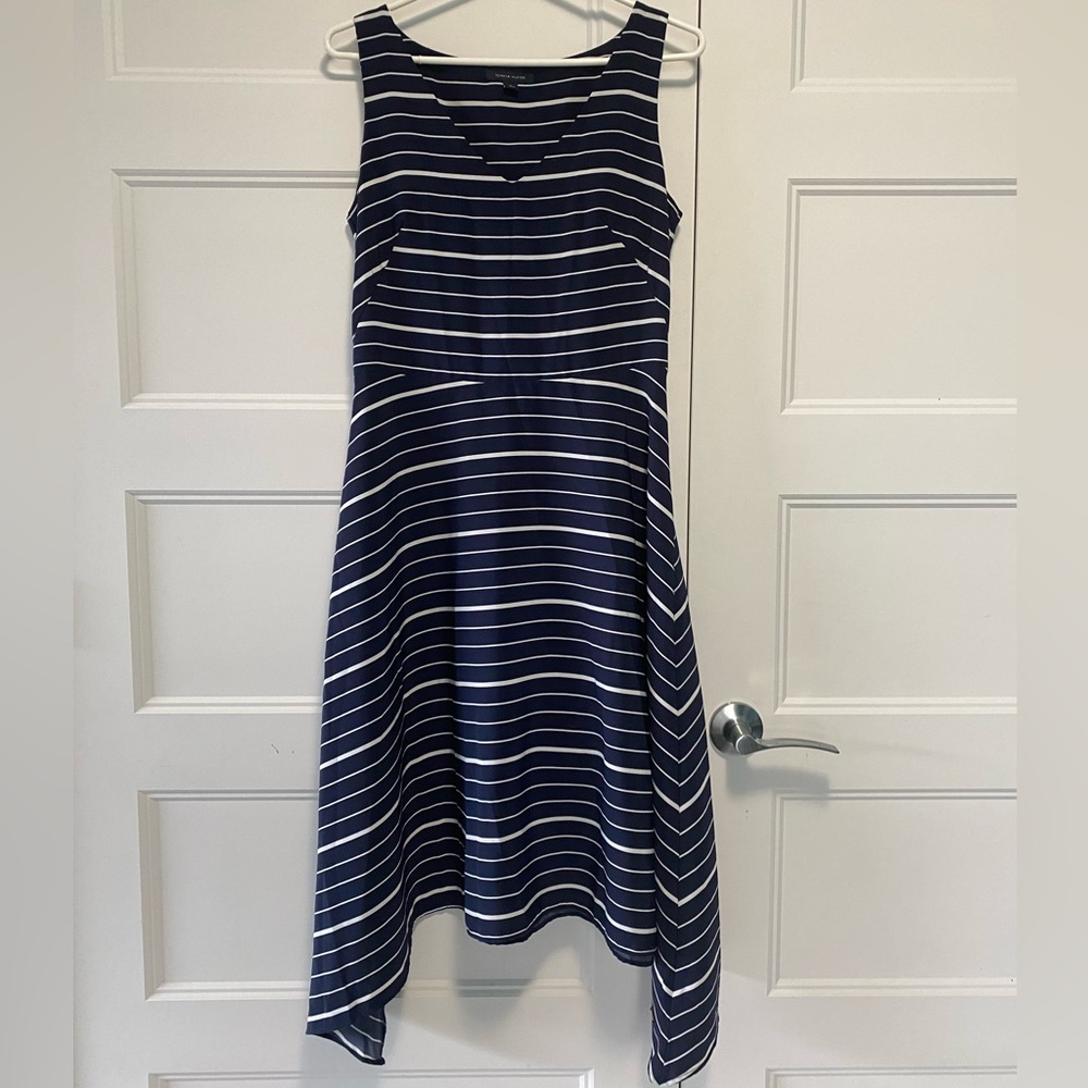 Tommy Hilfiger navy and white striped dress